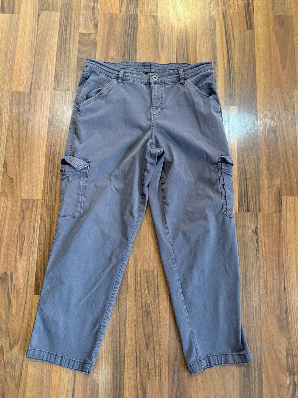 Kühl Cargo Pants Size 14REG Gray Cotton Utility Pocket